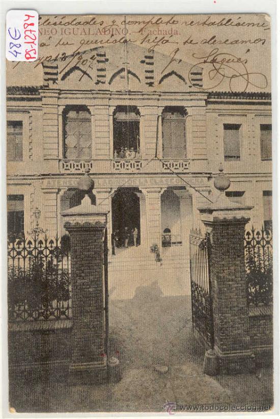 Postkarten: (PS-12784)POSTAL DE IGUALADA-FACHADA ATENEO IGUALADINO
