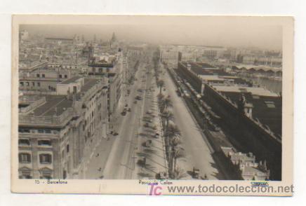 Postales: BARCELONA. PASEO DE COL&Oacute;N. (SOBERANAS) - Foto 1