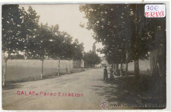 Postkarten: (PS-12848)POSTAL FOTOGRAFICA DE CALAF-PASEO ESTACION