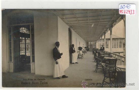 Postales: (PS-12933)POSTAL FOTOGRAFICA DE SAN FELIU DE GUIXOLS-BA&Ntilde;OS SANT TELM-GALERIA