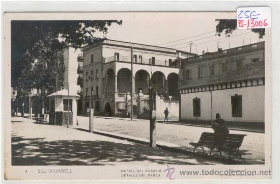 Postcards: (PS-13006)POSTAL DE FOTOGRAFICA DE SEU D&acute;URGELL(LLEIDA)-DETALL DEL PASSEIG