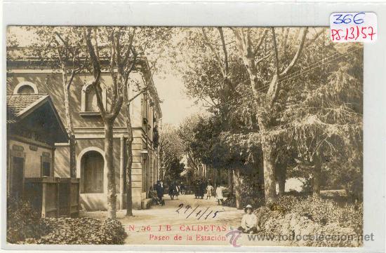 Postkarten: (PS-13157)POSTAL FOTOGRAFICA DE CALDETAS-PASEO DE LA ESTACION DEL FERROCARRIL