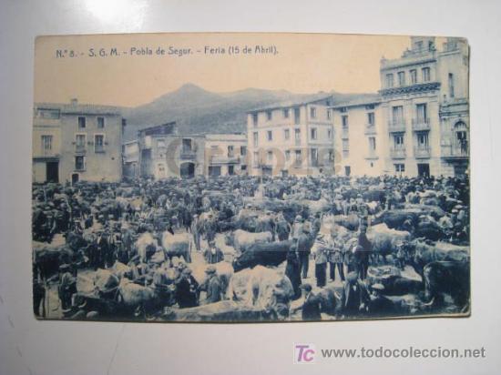Postales: POBLA SEGUR: FERIA (THOMAS 8) POSTAL - Foto 1