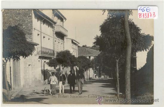 Postcards: (PS-13173)POSTAL FOTOGRAFICA DE ST.HILARI SACALM-ENTRADA A LA POBLACION