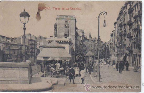 Postales: Girona - Paseo de las Ramblas - Foto 1