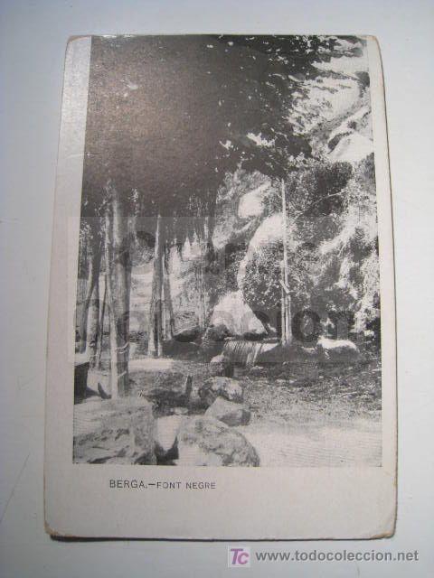Postales: POSTAL BERGA: FONT NEGRE - Foto 1
