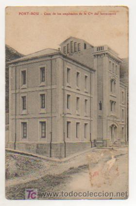 Postais: PORT BOU. CASA DE LOS EMPLEADOS DE LA COMPA&Ntilde;IA DEL FERROCARRIL.