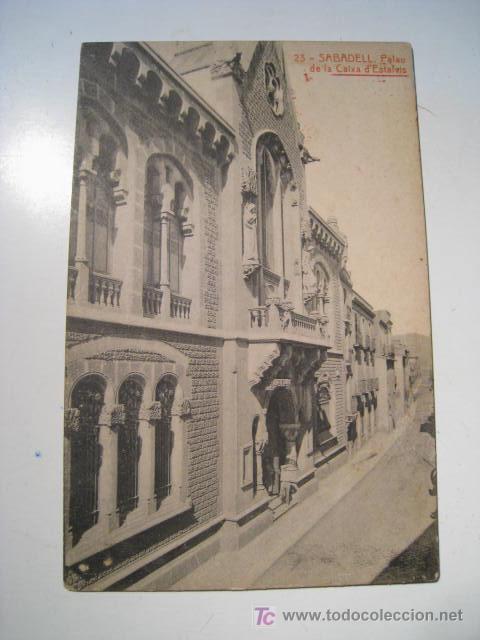 Postales: SABADELL: PALAU DE LA CAIXA ESTALVIS - Foto 1
