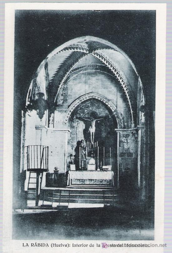 Cartes Postales: La R&aacute;bida.- Interior de la Iglesia del Monasterio. NO CIRCULADA