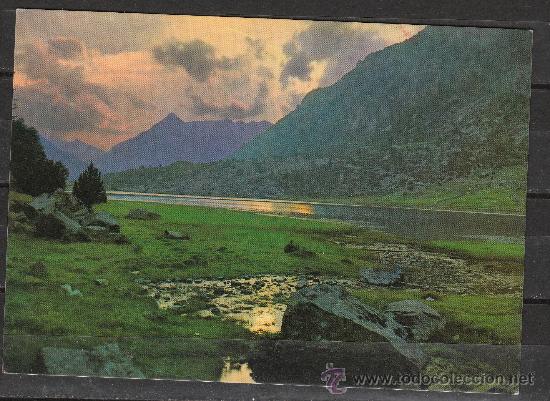 Postales: VALLE DE BOHI. PARQUE NACIONAL DE AIGUES TORTES. ATARDECER EN EL LAGO LLEBRETA