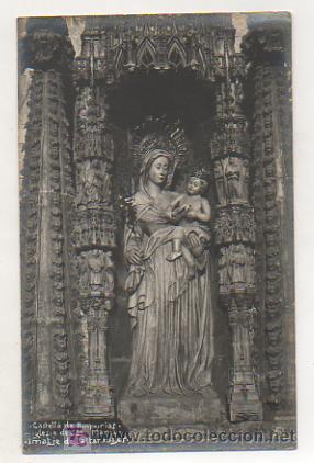 Postcards: CASTELLO DE AMPURIAS. IGLESIA DE SANTA MARIA. IMATGE DE L'ALTAR. (FARGNOLI). POSTAL FOTOGR&Aacute;FICA.