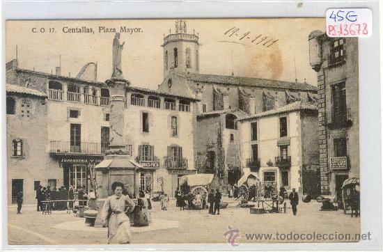 Postcards: (PS-13678)POSTAL DE CENTELLAS-PLAZA MAYOR
