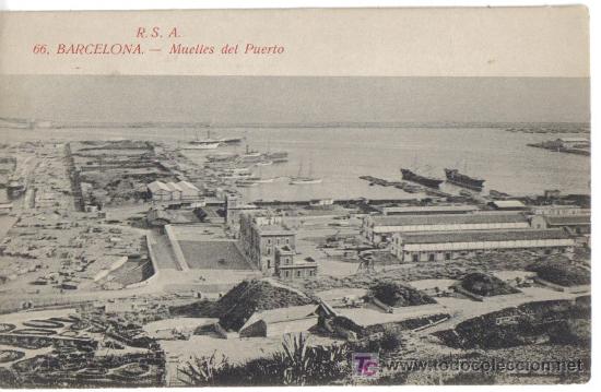 Postales: BARCELONA, MUELLES DEL PUERTO - Foto 1