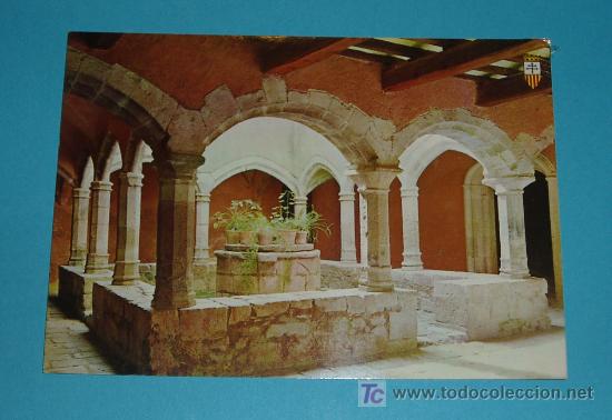 Postales: POSTAL MONASTERIO DE SANTES CREUS. PATIO DEL PALACIO DEL ABAD