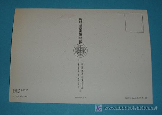 Postales: ROSAS. COSTA BRAVA. - Foto 2