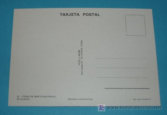 Postales: EL CODOLAR. TOSSA. COSTA BRAVA. - Foto 2