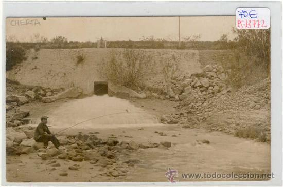 Postkarten: (PS-13772)POSTAL FOTOGRAFICA DE CHERTA(TARRAGONA)-PESCA EN EL RIO