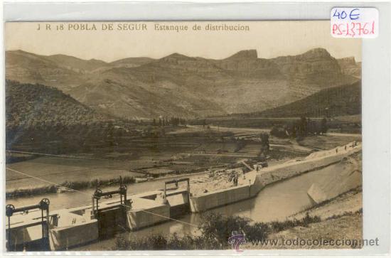 Postkarten: (PS-13761)POSTAL FOTOGRAFICA DE POBLA DE SEGUR(LLEIDA)-ESTANQUE DE DISTRIBUCION
