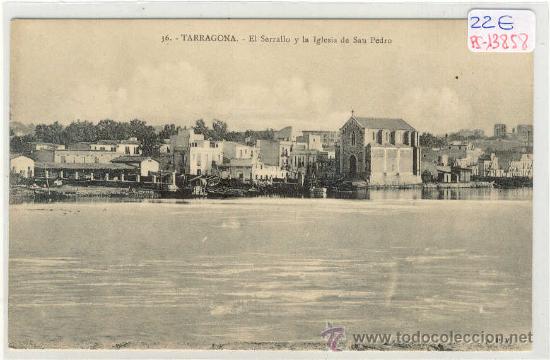 Postkarten: (PS-13858)POSTAL DE TARRAGONA-EL SERRALLO Y LA IGLESIA DE SAN PEDRO