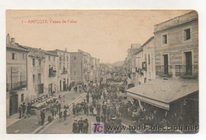 Postales: AMPOSTA. PASEO DE PALAU (THOMAS, 4625) - Foto 1
