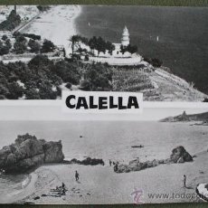 Postales: POSTAL DE CALELLA (BARCELONA), FARO Y PLAYAS. Lote 24868410