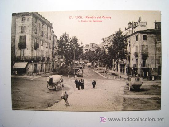 Postales: VICH: RAMBLA DEL CARME (ROISIN 17) - POSTAL - Foto 1