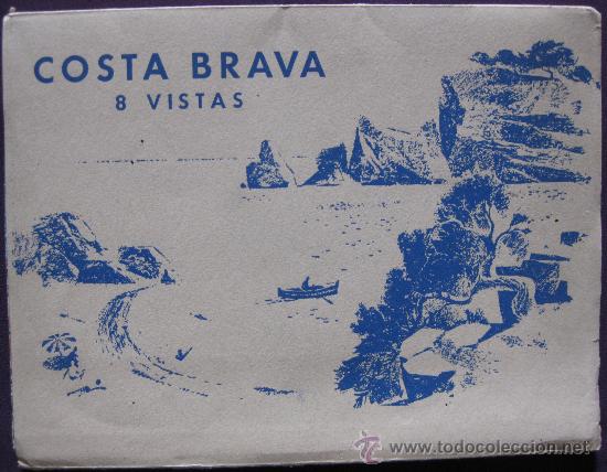 Postales: COSTA BRAVA 1958-8 FOTOGRAF&Iacute;AS EN ACORDE&Oacute;N-MED:22x16,5cms.