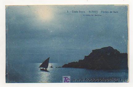 Postales: COSTA BRAVA. BLANES. EFECTES DE LLUM. (L. ROISIN) - Foto 1