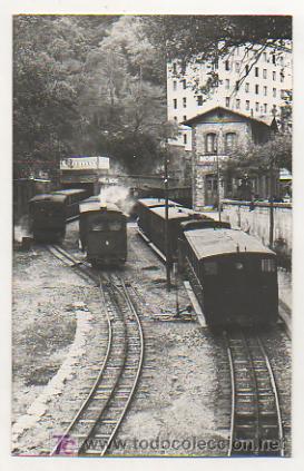 Postkarten: MONTSERRAT. ESTACI&Oacute;N DEL FERROCARRIL DE CREMALLERA. 1948 (FOTO ARXIU CUY&Aacute;S)