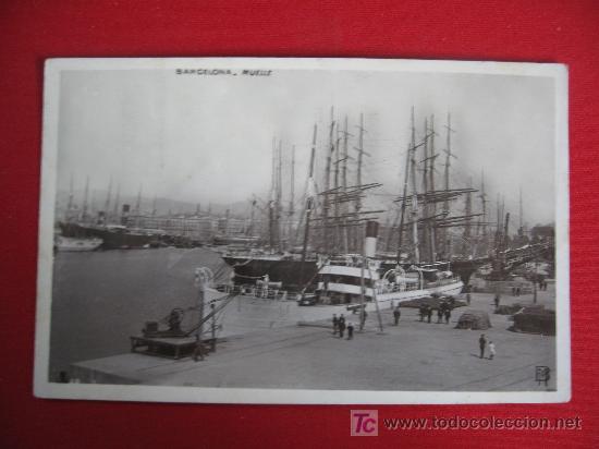 Postales: BARCELONA - MUELLE - Foto 1