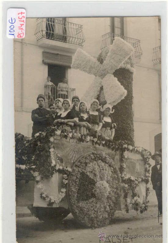 Postkarten: (PS-14157)POSTAL FOTOGRAFICA DE FALSET(TARRAGONA)-BATALLA DE FLORS A&Ntilde;O 1916