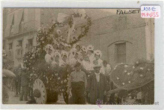 Postkarten: (PS-14155)POSTAL FOTOGRAFICA DE FALSET(TARRAGONA)-BATALLA DE FLORS A&Ntilde;O 1916