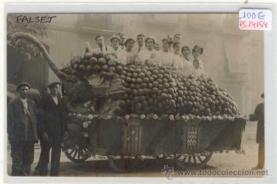 Postkarten: (PS-14154)POSTAL FOTOGRAFICA DE FALSET(TARRAGONA)-BATALLA DE FLORS A&Ntilde;O 1916