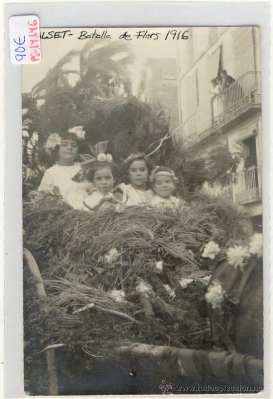 Postkarten: (PS-14146)POSTAL FOTOGRAFICA DE FALSET(TARRAGONA)-BATALLA DE FLORS A&Ntilde;O 1916