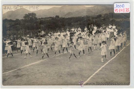 Postkarten: (PS-14135)POSTAL FOTOGRAFICA DE FALSET(TARRAGONA)-JUEGOS A&Ntilde;O 1918