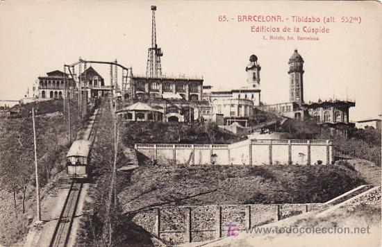 Postales: CATALU&Ntilde;A - BARCELONA - TIBIDABO (532 m) - EDIFICIOS DE LA CUSPIDE - P1466 - Foto 1