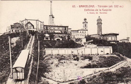 Postales: CATALU&Ntilde;A - BARCELONA - TIBIDABO (532 m) - EDIFICIOS DE LA CUSPIDE - P1506 - Foto 1