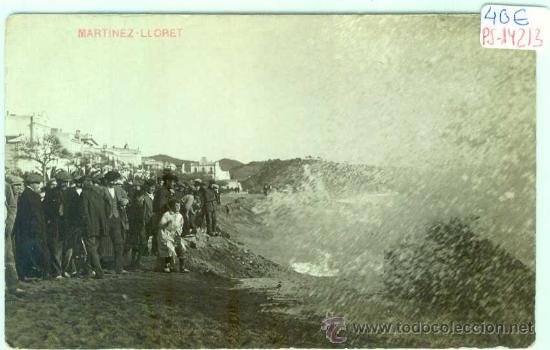 Postcards: (PS-14213)POSTAL FOTOGRAFICA DE LLORET DE MAR(GIRONA)-TEMPORAL