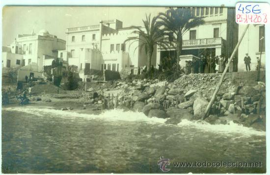 Postcards: (PS-14208)POSTAL FOTOGRAFICA DE LLORET DE MAR(GIRONA)-TEMPORAL