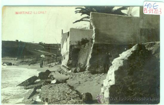 Postcards: (PS-14203)POSTAL FOTOGRAFICA DE LLORET DE MAR(GIRONA)-TEMPORAL