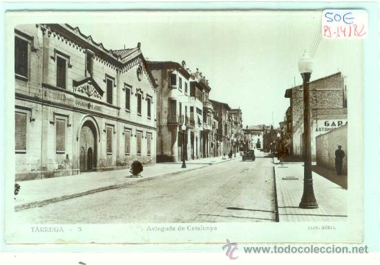 Postcards: (PS-14182)POSTAL FOTOGRAFICA DE TARREGA(LLEIDA)-AVINGUDA DE CATALUNYA