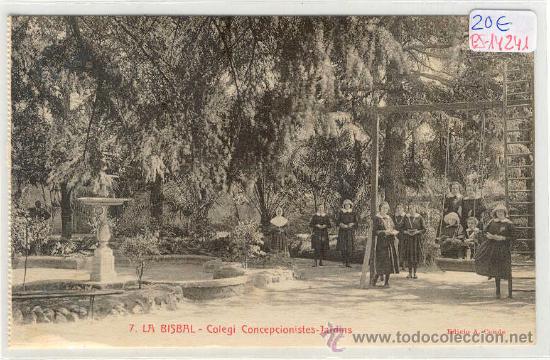 Postcards: (PS-14241)POSTAL DE LA BISBAL(GIRONA)-COLEGI CONCEPCIONISTES.JARDINS