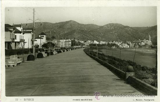 Postales: POSTAL SITGES PASEO MAR&Iacute;TIMO L ROISIN - Foto 1