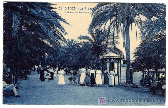 Postales: MAGNIFICA POSTAL - SITGES (BARCELONA) - LA RIBERA - Foto 1