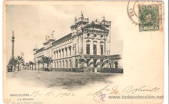 Postales: BARCELONA. LA ADUANA. HAUSER Y MENET. - Foto 1