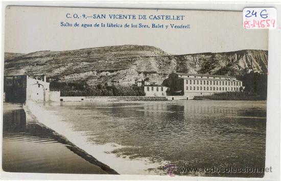 Postkarten: (PS-14559)POSTAL FOTOGRAFICA DE SAN VICENTE DE CASTELLET-SALTO DE AGUA DE LA FABRICA DE LOS SRS.BALE