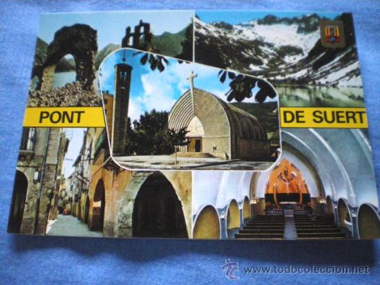 Postales: POSTAL LERIDA VALL DE RIBAGORCANA PONT DE SUERT DIFERENTES ASPECTOS NO CIRCULADA