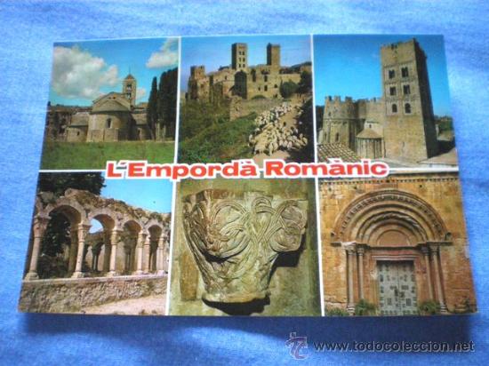 Postcards: POSTAL L'EMPORDA ROMANIC DIFERENTES MONUMENTOS NO CIRCULADA
