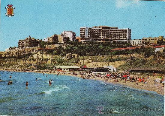 Cartoline: tarragona - playa del milagro- hotel imperial tarraco - raymond - n&ordm; 62 - a&ntilde;o 1962 - escrita