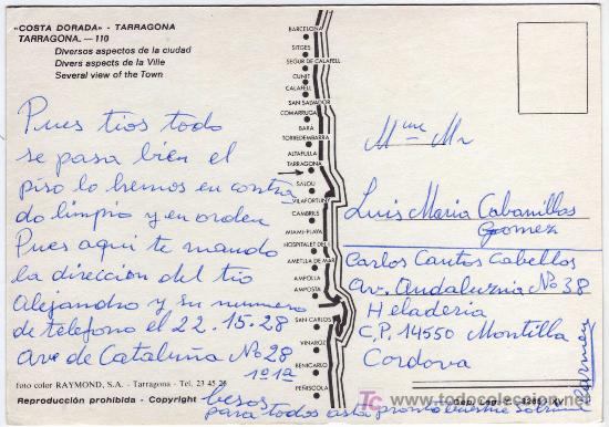 Postales: RFEVERSO DE LA POSTAL  - Foto 2